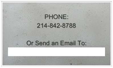 
PHONE:
214-842-8788

Or Send an Email To:
watertightpoolandspa@yahoo.com
